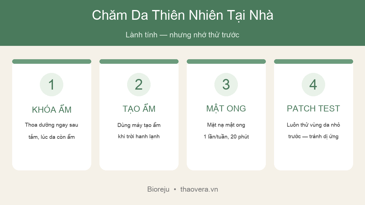 Chăm Sóc Da Thiên Nhiên Tại Nhà: Những Mẹo Lành Tính Cho Da + Lưu Ý Để Không Phản Tác Dụng